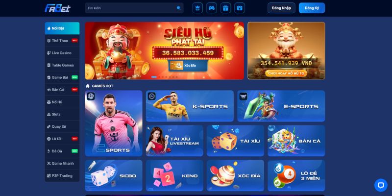 Giới thiệu tổng quan về nhà cái thể thao Fabet