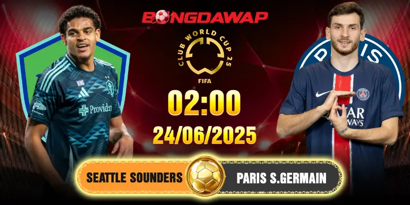 Soi Kèo Seattle Vs PSG 2h 24/6/2025 - Lượt 3 Bảng B FCWC